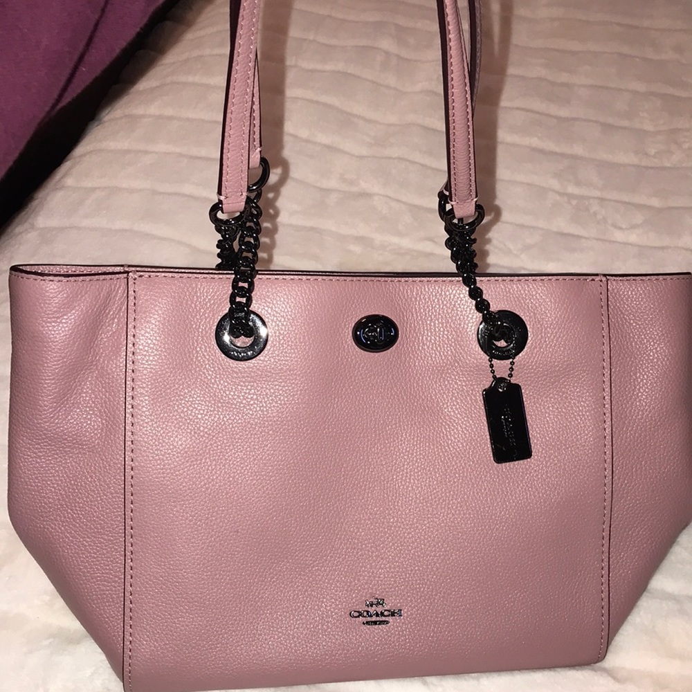 Rose colored Coach Purse